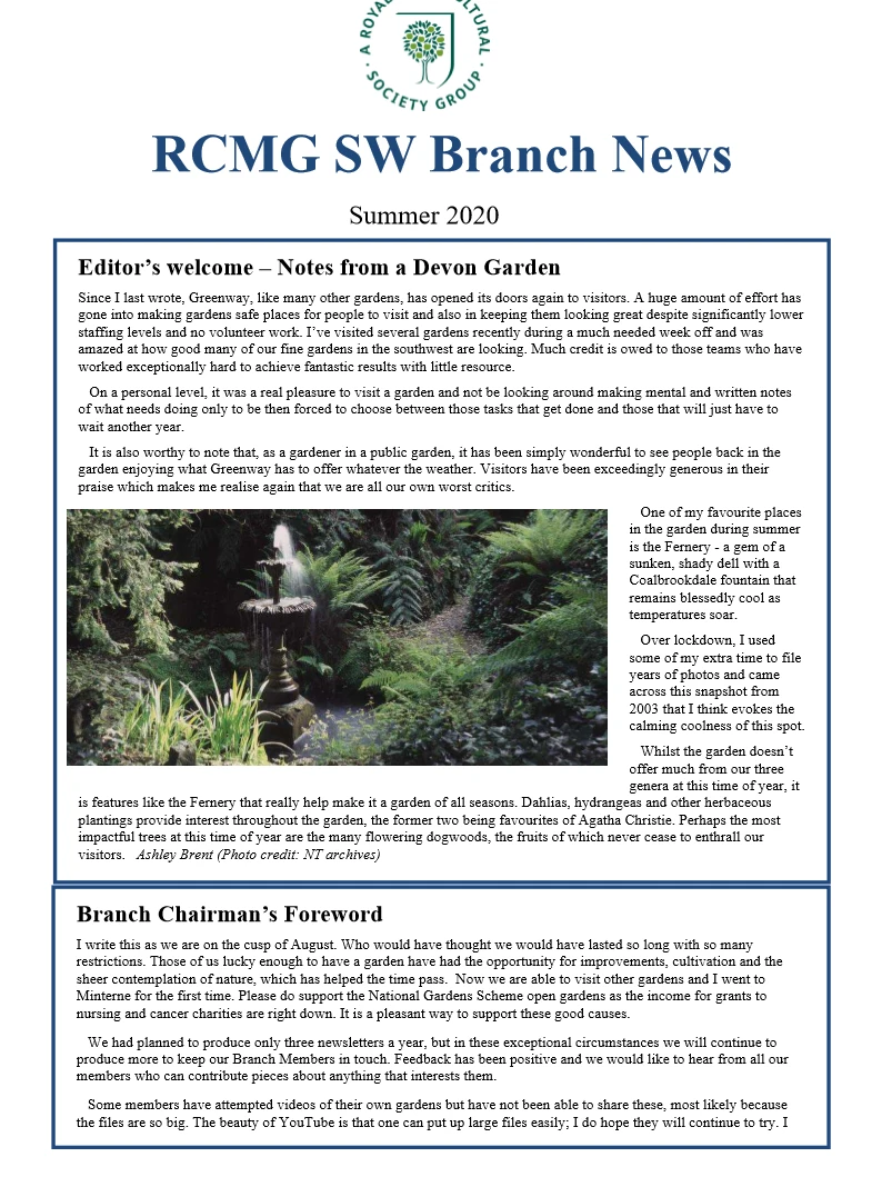 RCMG August 2020 Cover